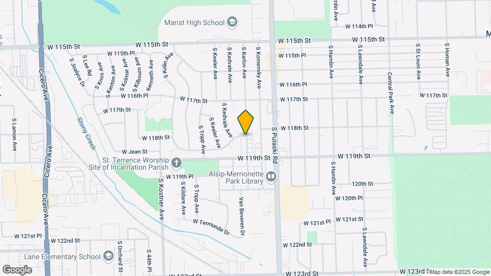 11800 S Karlov Ave Map and Location Details