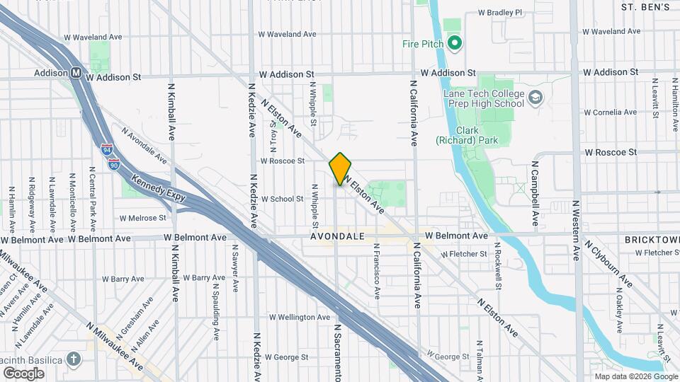 3309 N Sacramento Ave, Unit 1 Map and Location Details