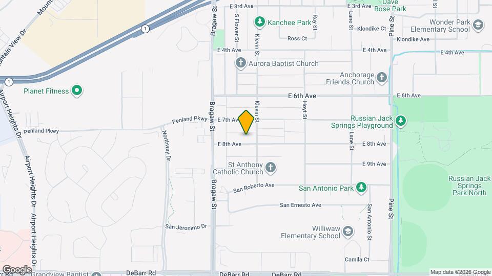 4027 E 8th Ave, Unit 3 Map and Location Details