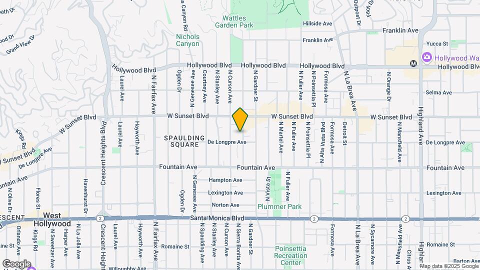 1415-1417 N Sierra Bonita Ave Map and Location Details
