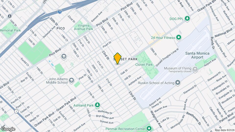 2317-2321 Ocean Park Blvd, Unit 2317- A Map and Location Details