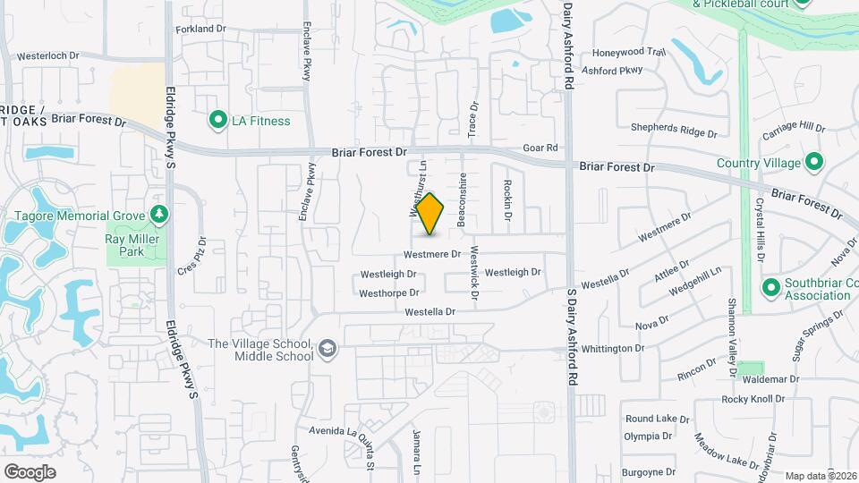 12811 Ashford Hills Dr Map and Location Details