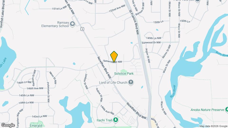 14748 Fluorine St NW Map and Location Details