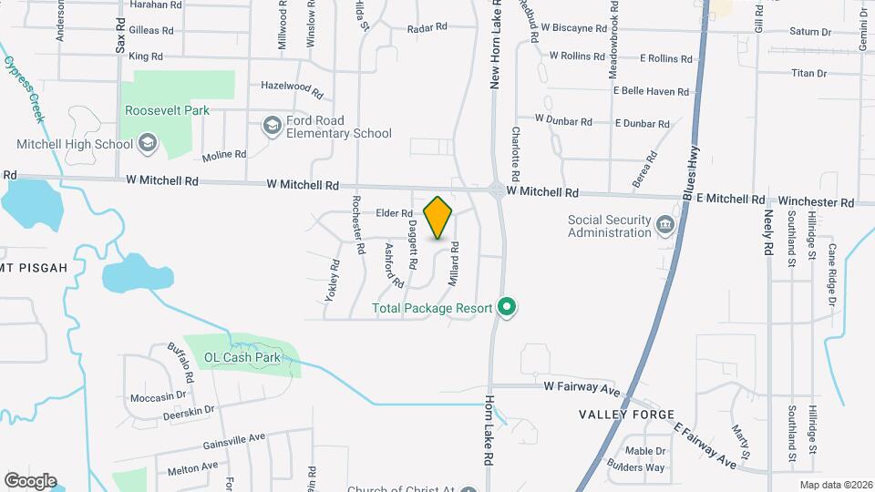 3501 Brantley Rd Map and Location Details