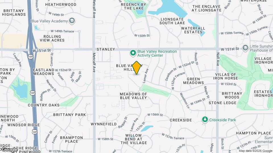 6620 W 152nd St Map and Location Details