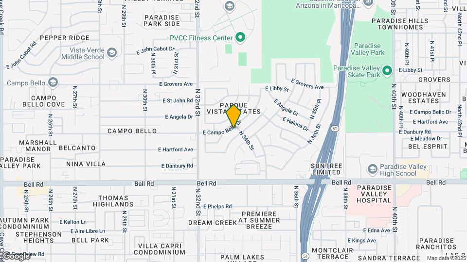 3319 E Campo Bello Dr Map and Location Details