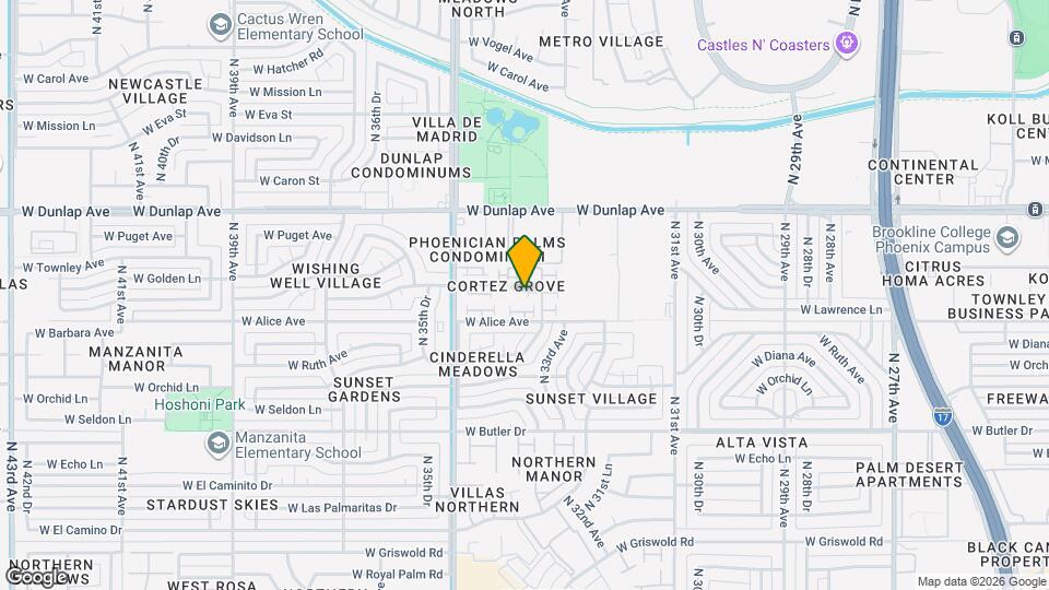 3331 W Del Monico Ln Map and Location Details