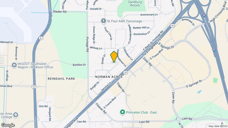 4402 Dwight Dr, Unit A Map and Location Details
