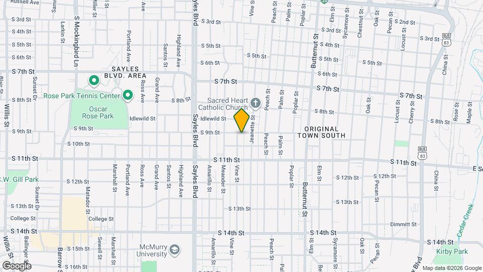 909 Vine St Map and Location Details