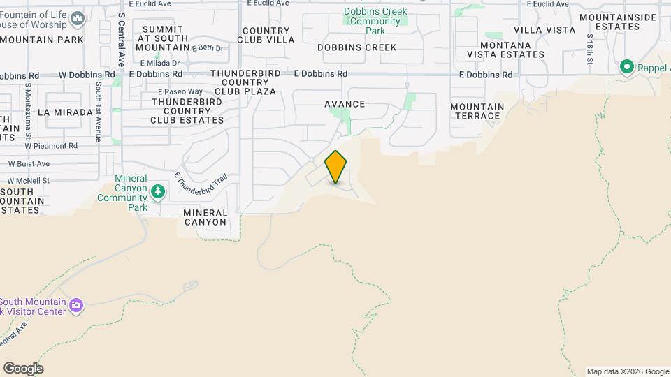 1153 E Kachina Trl Map and Location Details