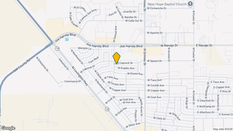 1210 W Pueblo Ave Map and Location Details