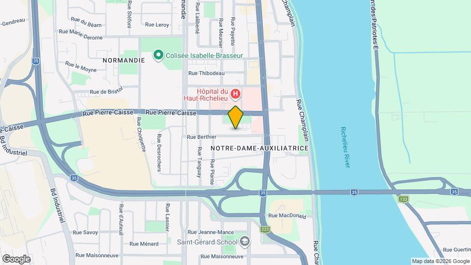 389 Berthier Rue Map and Location Details