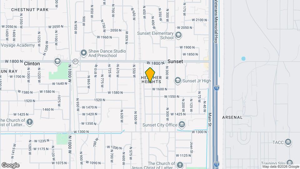 1633 N 400 W Map and Location Details