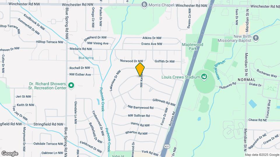 4503 NW Kenwood Dr Map and Location Details