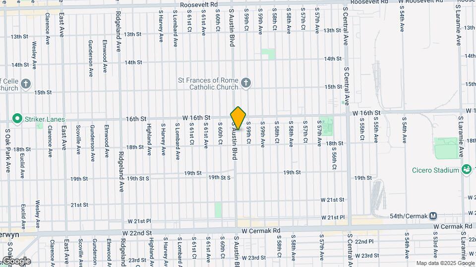 1631 S Austin Blvd Map and Location Details