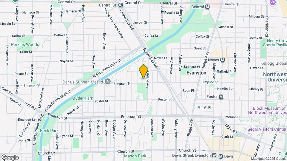 1611 Simpson St Map and Location Details