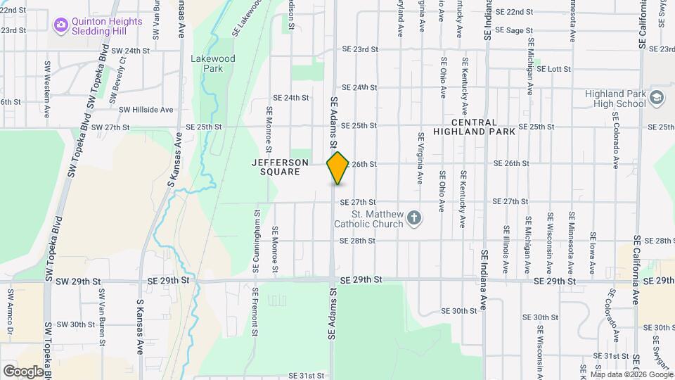 2634 SE Adams St Map and Location Details