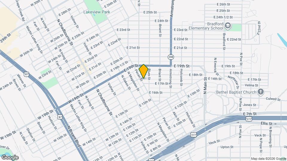 504 E 17th St Map and Location Details