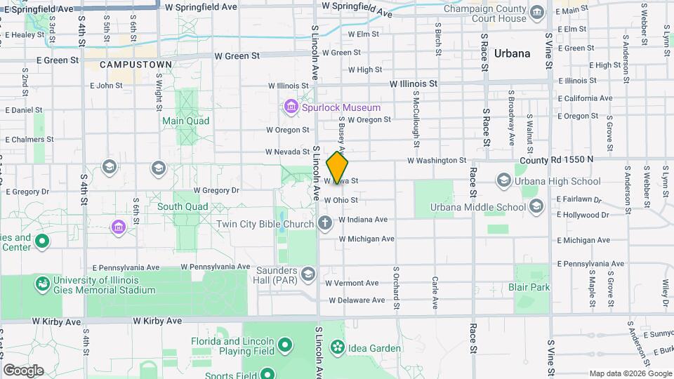 1005 S Busey Ave Mapa y Detalles de la Ubicación