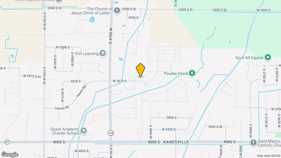 3672 S 4525 W Map and Location Details