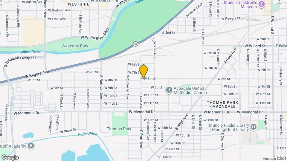 1615 W 8th St Mapa y Detalles de la Ubicación