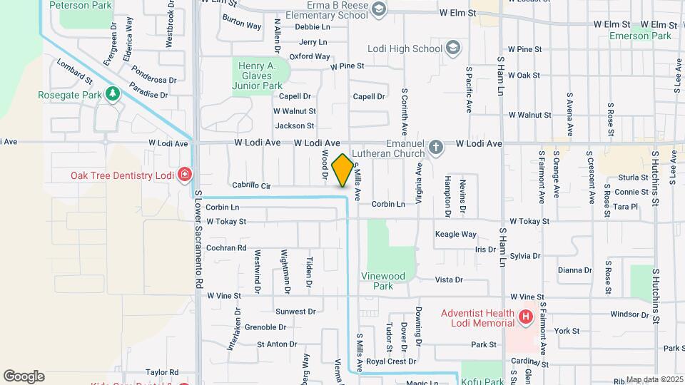 2008 Cabrillo Cir Map and Location Details