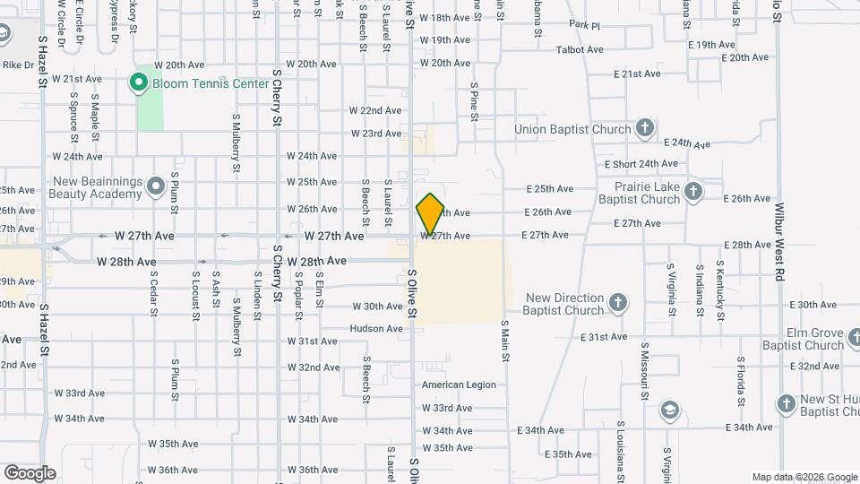 402 W 27th Ave Map and Location Details