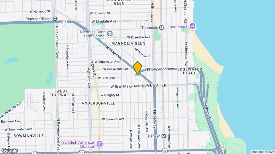 5664 N Ridge Ave Map and Location Details