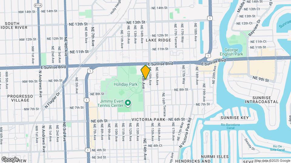 834 NE 14th Ave Map and Location Details