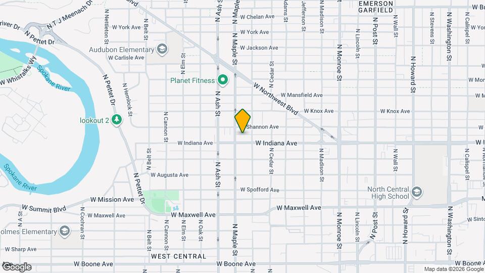1520 W Indiana Ave Map and Location Details