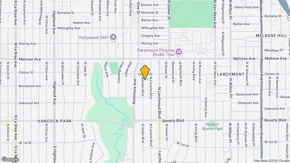 564 N Arden Blvd Mapa y Detalles de la Ubicación