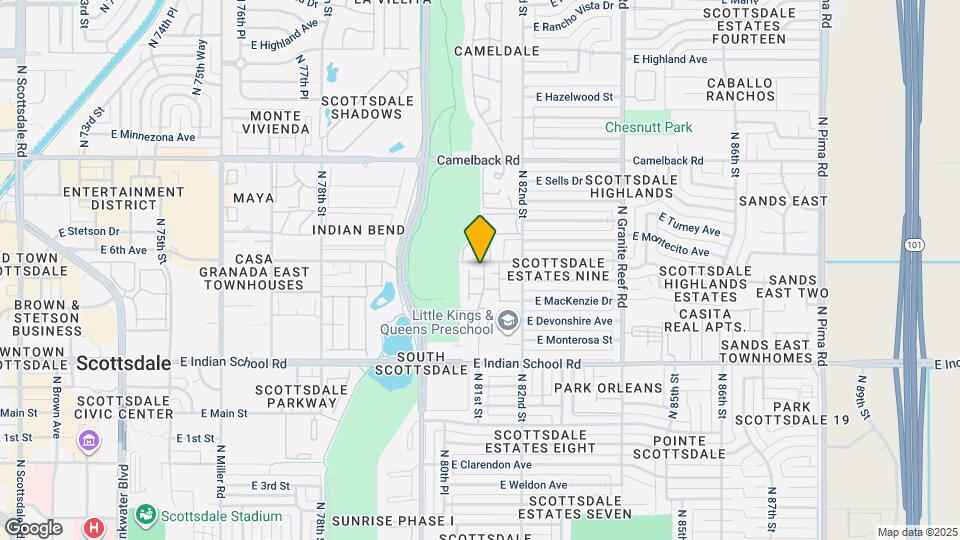 8061 E Glenrosa Ave Map and Location Details