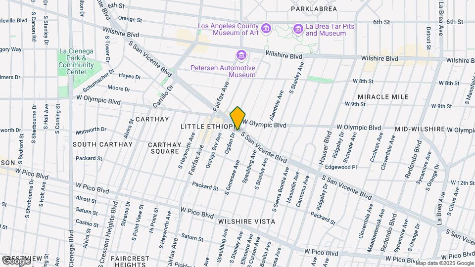 5968 San Vicente Blvd, Unit 1 Map and Location Details