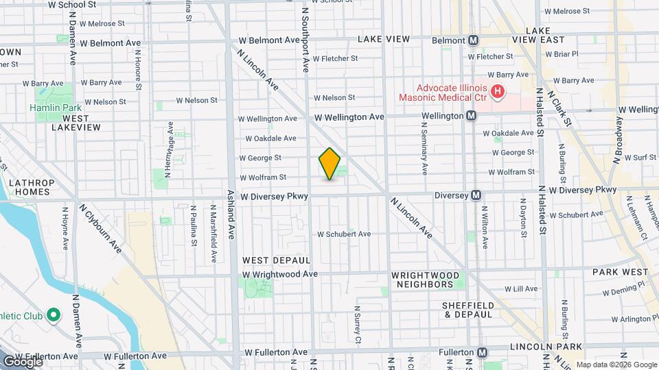 1328 W Diversey Pkwy, Unit 3 Mapa y Detalles de la Ubicación