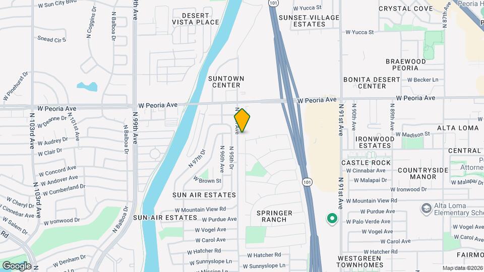 10316 N 94th Ln Map and Location Details