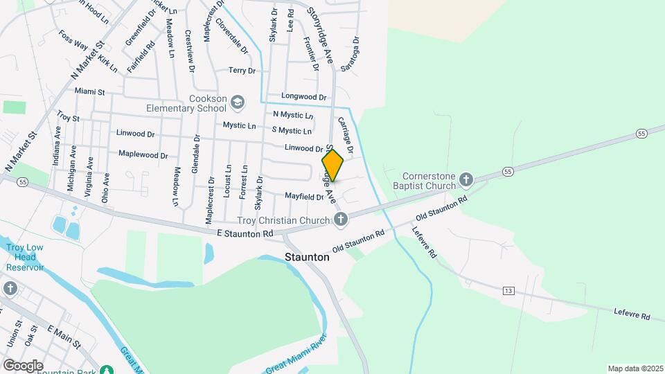 523 Stonyridge Rd Map and Location Details