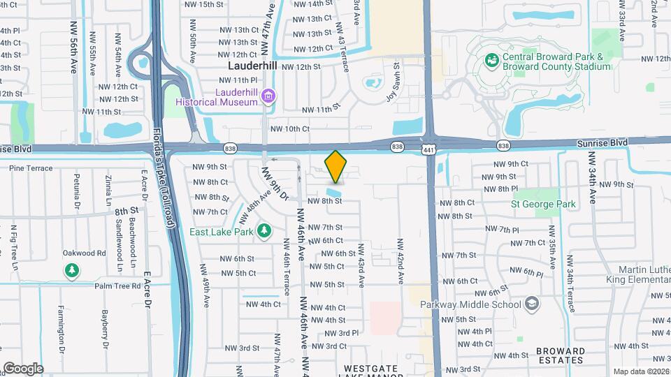 4384 NW 8th Ct Map and Location Details