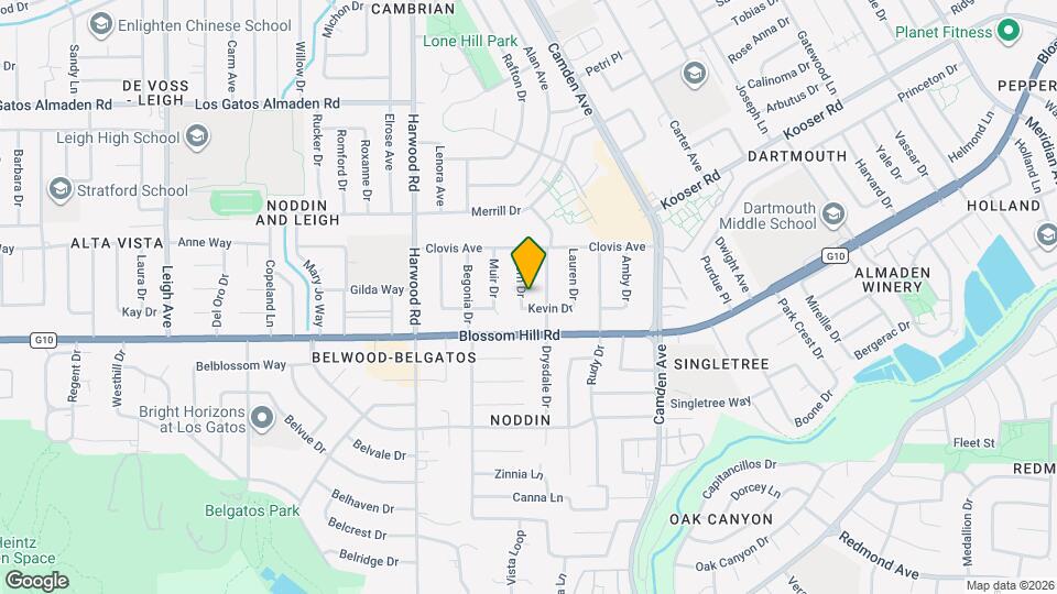 5536 Fern Dr Map and Location Details
