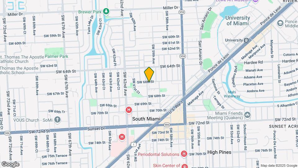 6647 SW 59th Pl Map and Location Details