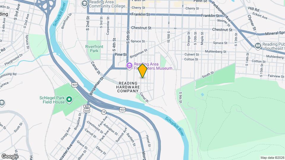 543 S 6th St Map and Location Details