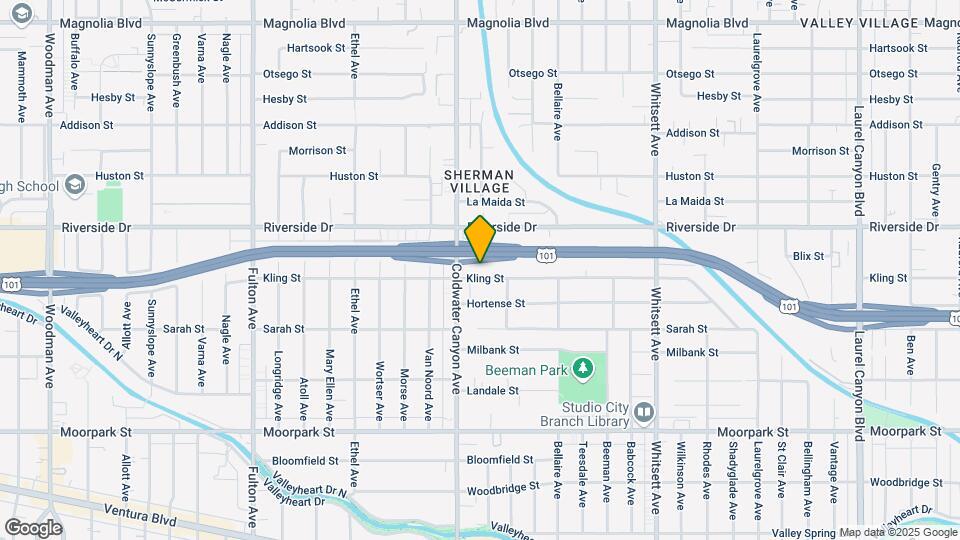 12835 Kling St Mapa y Detalles de la Ubicación
