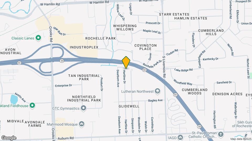 2527 Hartline Dr Map and Location Details