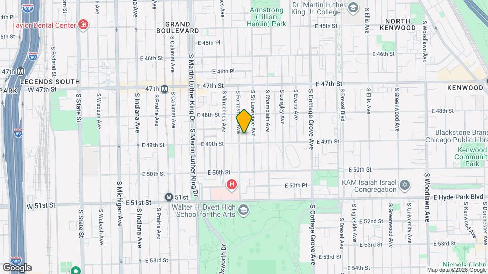 4849 S Forrestville Ave Mapa y Detalles de la Ubicación