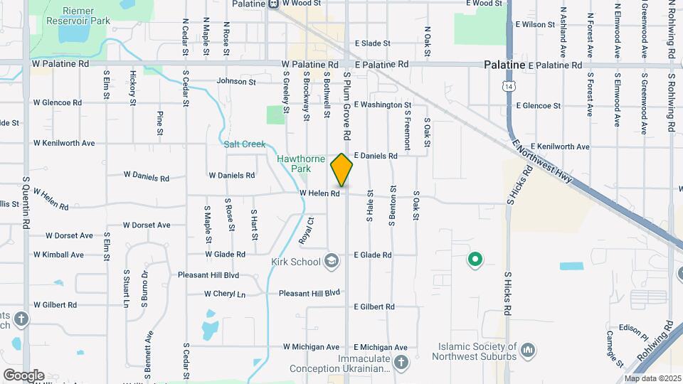 252 S Plum Grove Rd Map and Location Details