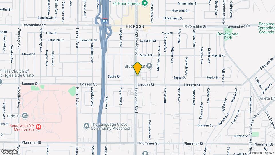 9946 Sepulveda Blvd Map and Location Details