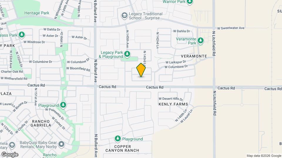 14396 W Wethersfield Rd Map and Location Details