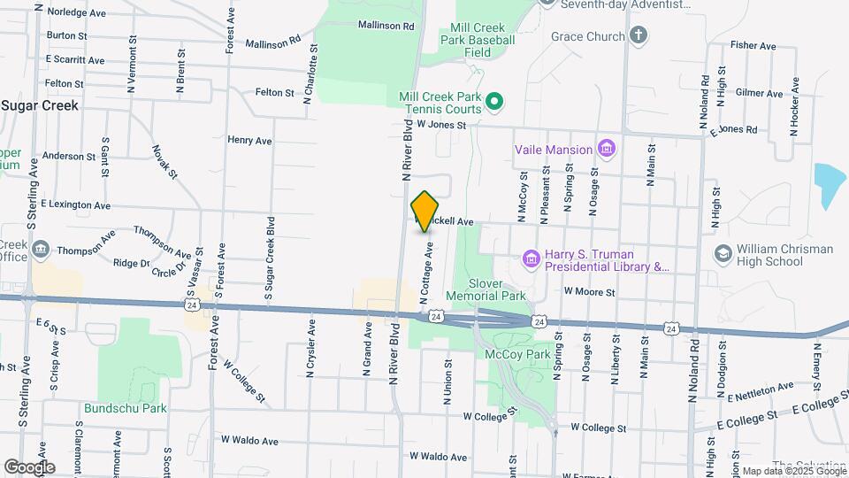 1212 N Cottage St Map and Location Details