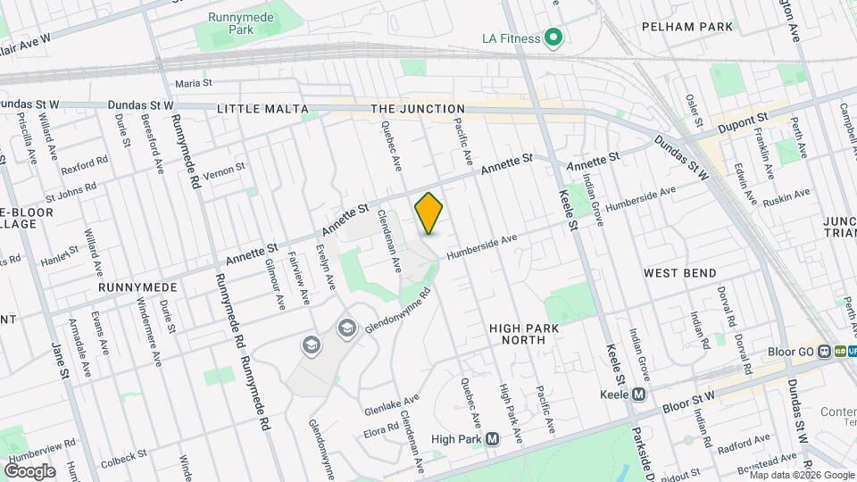 299 Quebec Ave, Unit 1 Map and Location Details