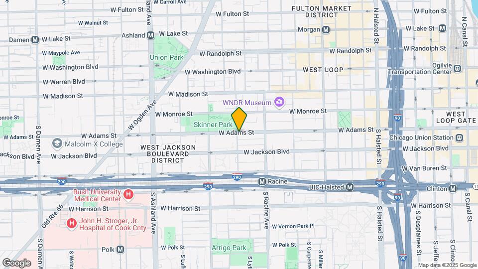 1259 W Adams St Map and Location Details