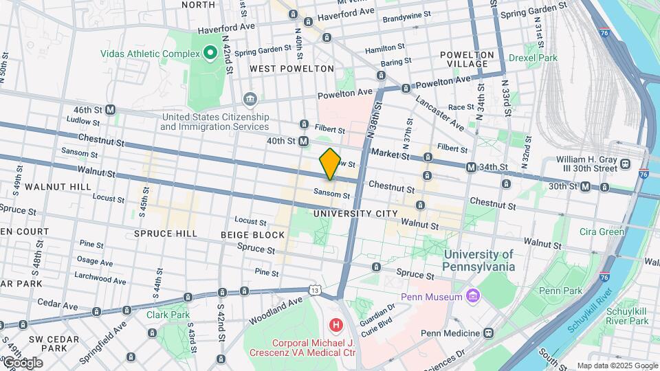 3900 Chestnut St, Unit 1B-517 Map and Location Details